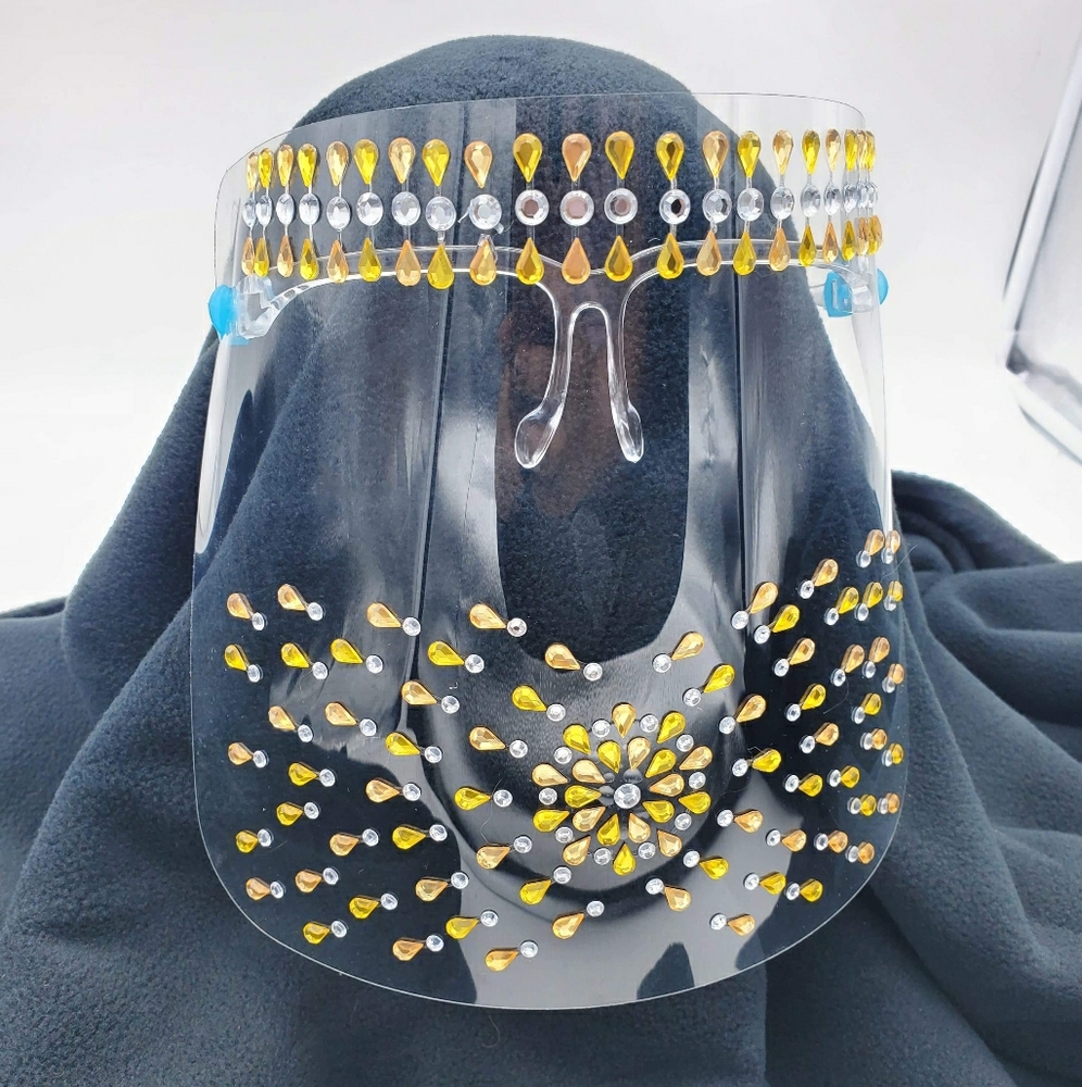 Topaz Bling Face Shield